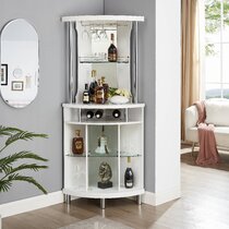 White alcohol outlet cabinet